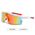 White frame red mercury Apex Polarized Performance Sunglasses
